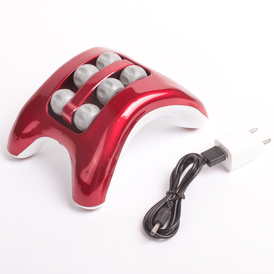 УЦЕНКА Массажёр электрический для ног, роликовый, USB, 220 В, 15×12 см, от батареек 3×ААА