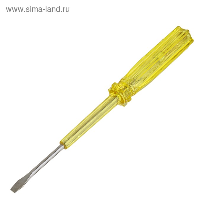 Отвертка индикаторная ЛОМ, пластиковая рукоятка, 160 мм - Фото 1