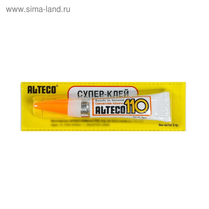 

Суперклей Alteco-110, 3 г