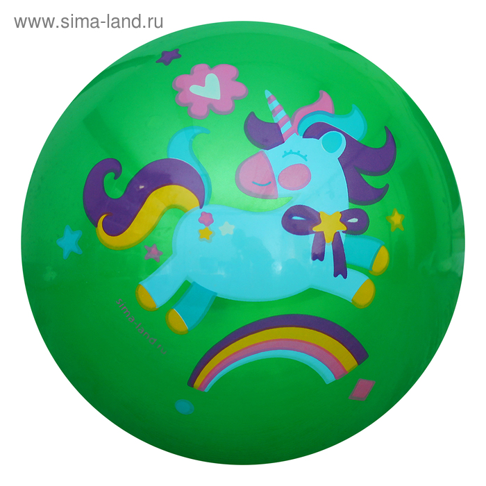 Мяч детский Пони, 22 см, 70 гр, цвета микс - Фото 1