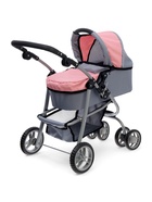 Коляска для кукол зима-лето 2 в 1, регулирует ручка, металлический каркас - Фото 1