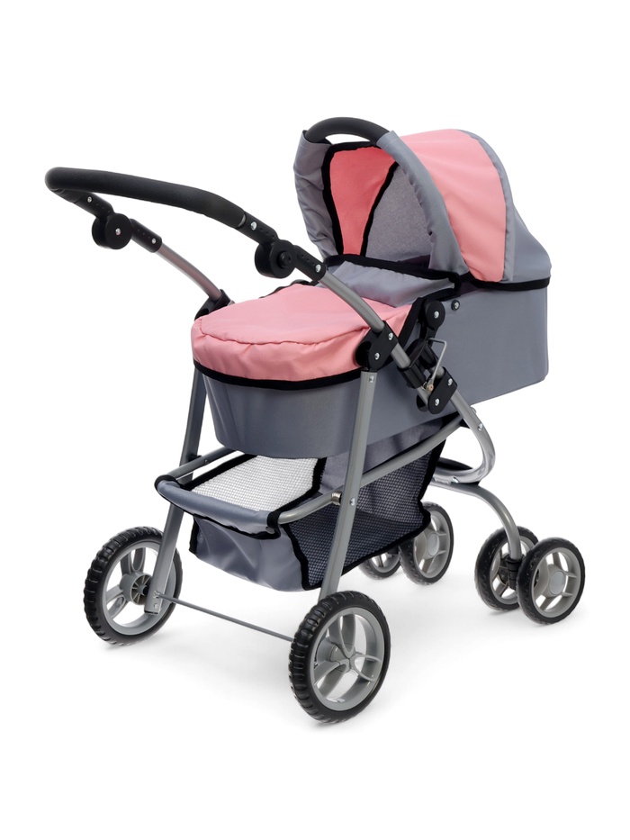 Коляска для кукол зима-лето 2 в 1, регулирует ручка, металлический каркас - Фото 1