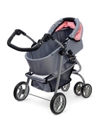 Коляска для кукол зима-лето 2 в 1, регулирует ручка, металлический каркас - Фото 4