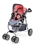 Коляска для кукол зима-лето 2 в 1, регулирует ручка, металлический каркас - Фото 5