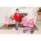 Коляска для кукол зима-лето 2 в 1, регулирует ручка, металлический каркас - Фото 10