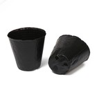 Горшок для рассады, 400 мл, d = 8 см, h = 8,5 см, пластик, набор 50 шт., чёрный, Greengo - фото 27364808