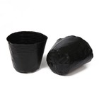 Горшок для рассады, 1 л, d = 13 см, h = 11 см, пластик, набор 50 шт., чёрный, Greengo - фото 27364812
