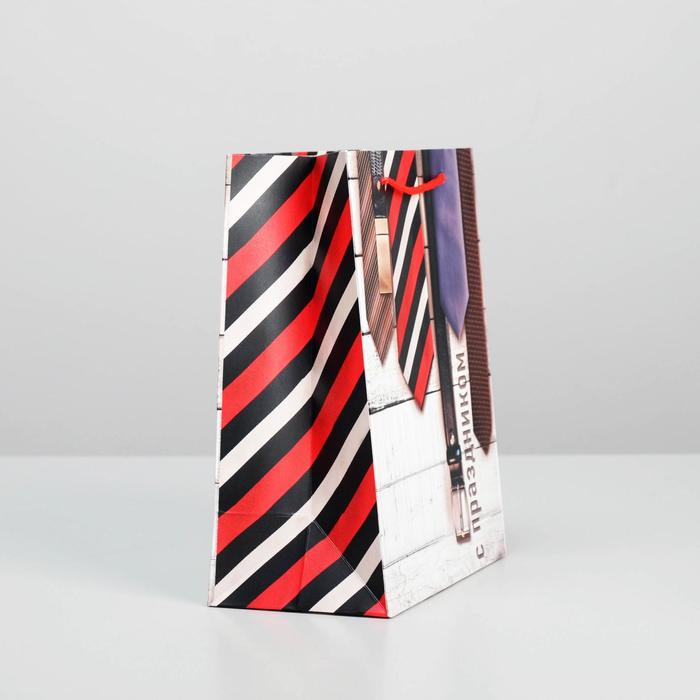Пакет подарочный ламинированный вертикальный, упаковка, «С Праздником», ML 23 х 27 х 8 см - фото 1918751489