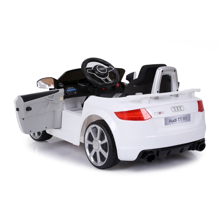 Электромобиль AUDI TT RS, EVA колёса, кожаное сидение, цвет белый - фото 1887760066