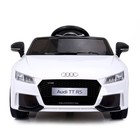 Электромобиль AUDI TT RS, EVA колёса, кожаное сидение, цвет белый 2621038 - фото 902479