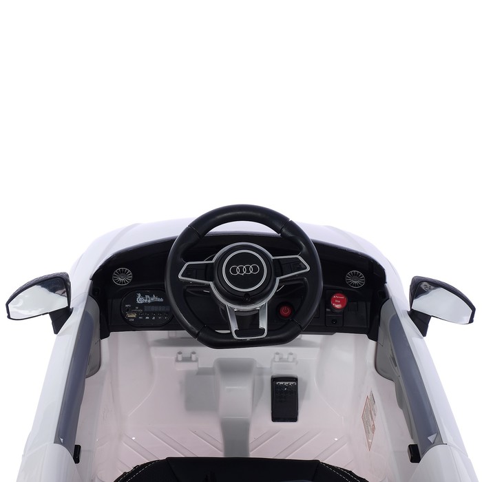 Электромобиль AUDI TT RS, EVA колёса, кожаное сидение, цвет белый - фото 1927356957