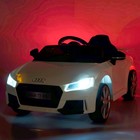 Электромобиль AUDI TT RS, EVA колёса, кожаное сидение, цвет белый - Фото 7