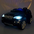 Электромобиль BMW X6, окраска глянец черный, EVA колеса, кожаное сидение - Фото 8