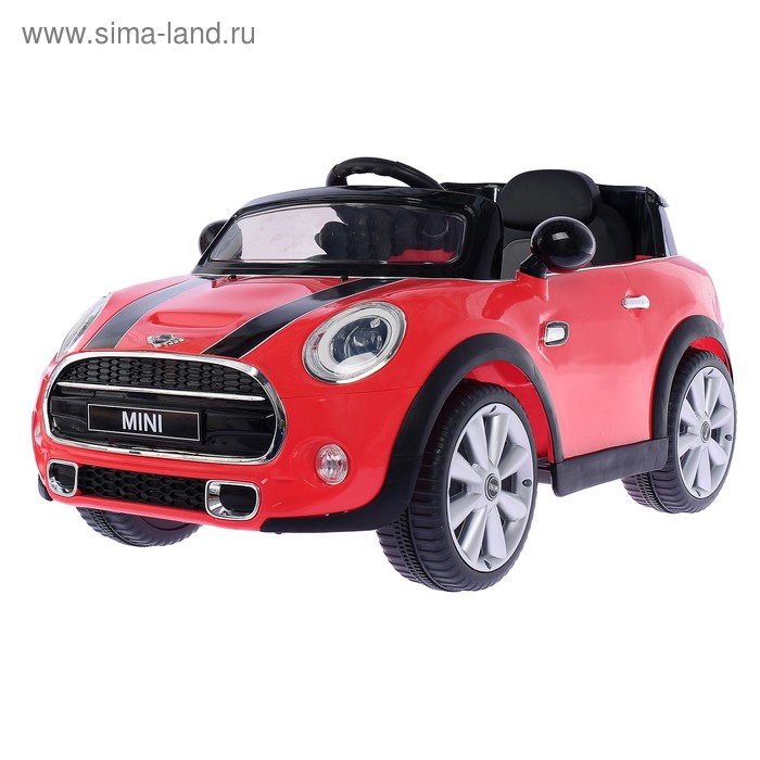 Электромобиль MINI COOPER, цвет красный - Фото 1
