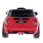 Электромобиль MINI COOPER, цвет красный - Фото 4