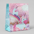 Пакет подарочный ламинированный вертикальный, упаковка, «Розовые мечты», ML 23 х 27 х 11,5 см - Фото 5