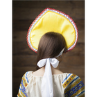 Кокошник «Хохлома ягодки», жёлтый атлас - Фото 2