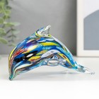 Сувенир стекло "Дельфин многоцветный" под муранское стекло МИКС 8,5х12 см - Фото 2