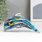 Сувенир стекло "Дельфин многоцветный" под муранское стекло МИКС 8,5х12 см - Фото 3