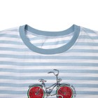 Комплект женский (майка, бриджи) "Fruity bike" 246 цвет голубой, р-р 48 - Фото 2