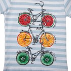 Комплект для девочки (футболка, бриджи) "Fruity bike" 6211 цвет голубой, р-р 28 - Фото 4