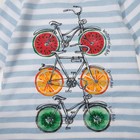 Сорочка для девочки "Fruity bike" 691 цвет голубой, р-р 28 - Фото 4