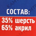 Пряжа "Нимфа" 35% импортная п/т шерсть, 65% акрил 300м/100гр (015 голубой) - Фото 3