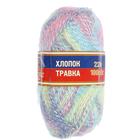 Пряжа "Хлопок травка" 65% хлопок 35% полиамид 220 м/100гр (3239 разный) МИКС - Фото 5