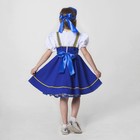 Костюм русский народный, платье, кокошник, рост 122-128 см, 6-7 лет, синий - Фото 3