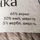 Пряжа "Северянка" 30% шерсть, 5% вербл. шерсть, 65% акрил 150м/100гр  (008 серебр) - Фото 3