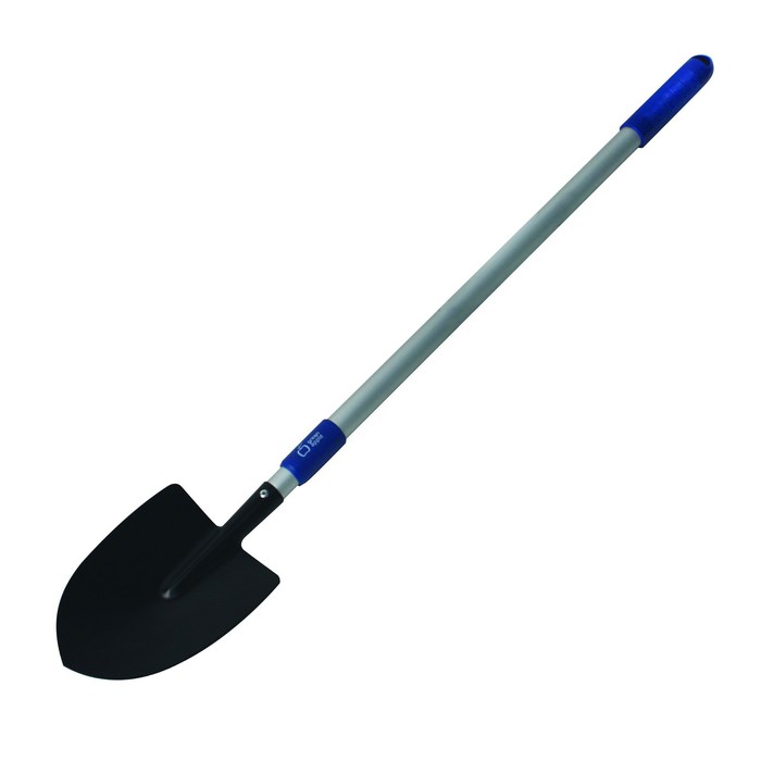 Лопата штыковая, острая, L = 90 см, телескопическая, металлический черенок, без ручки - Фото 1