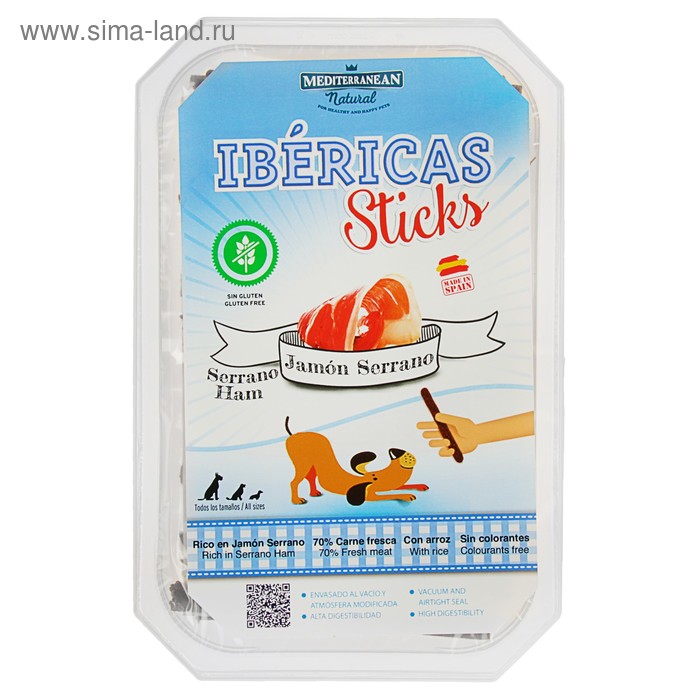 Лакомство Ibéricas Sticks для собак, ветчиные палочки, 900 г - Фото 1