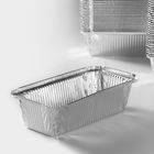 Форма для выпечки и запекания Доляна, 900 мл, 22×11×6.5 см, фольга, серебристая - Фото 3