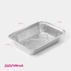 Форма из фольги для выпечки и запекания Доляна, 960 мл, 21.8×15.5×4 см - Фото 1