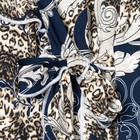 Халат женский запашной Гагры цвет синий, принт МИКС, р-р 44 - Фото 5