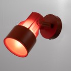 Светильник "Прожектор малый" 1x60Вт E27 красный 11x11x24 см - Фото 2