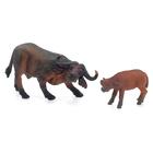 Набор животных «Лось/буйвол с детёнышем», 2 фигурки, МИКС - Фото 2
