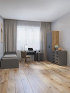 Комод для хранения «Клик Мебель», 5 выдвижных ящиков, 900×480×800 мм, цвет тёмно - серый - Фото 3