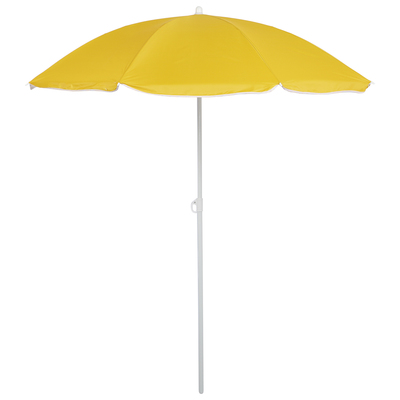 Зонт пляжный «Классика» с серебряным покрытием, d=160 cм, h=170 см, МИКС