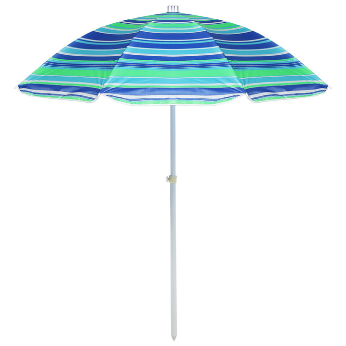 Зонт пляжный Maclay «Модерн» с серебристым покрытием, d=240 cм, h=220 см, цвет МИКС - фото 1911156019