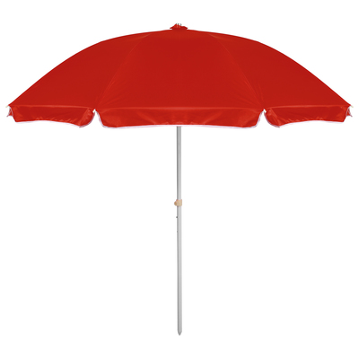 Зонт пляжный «Классика» с механизмом наклона, d=240 cм, h=220 см, МИКС