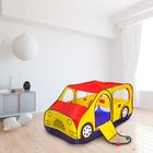 Игровая палатка «Авто», цвет красно-желтый - фото 108279552