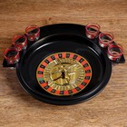 Игра "Алко-Вегас", рулетка черная d-30 см, 6 стопок - фото 4070134