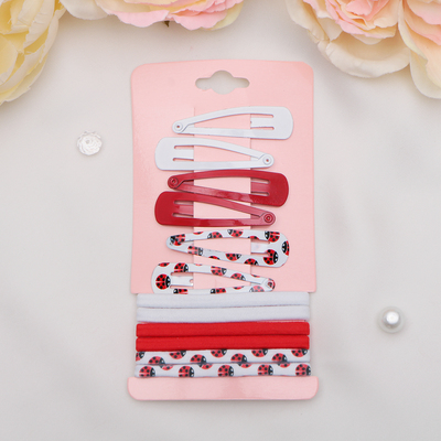 Набор для волос "Прима" (6 резинок, 6 невидимок) божья коровка