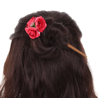 Гавайская палочка для волос "Розы", цвет красный - Фото 2