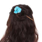 Гавайская палочка для волос "Букет", цвет голубой - Фото 2