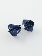 Бант для волос на резинке «Школьница», узорный контур, 7 см, синий - Фото 6