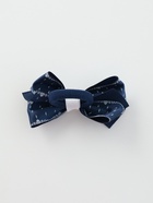 Бант для волос на резинке «Школьница», узорный контур, 7 см, синий - Фото 7