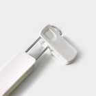 Плечики-вешалки для брюк и юбок с зажимами Доляна, 25×13,5 см, цвет белый - Фото 3