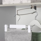 Плечики-вешалки для брюк и юбок с зажимами Доляна, 25×13,5 см, цвет белый - Фото 7